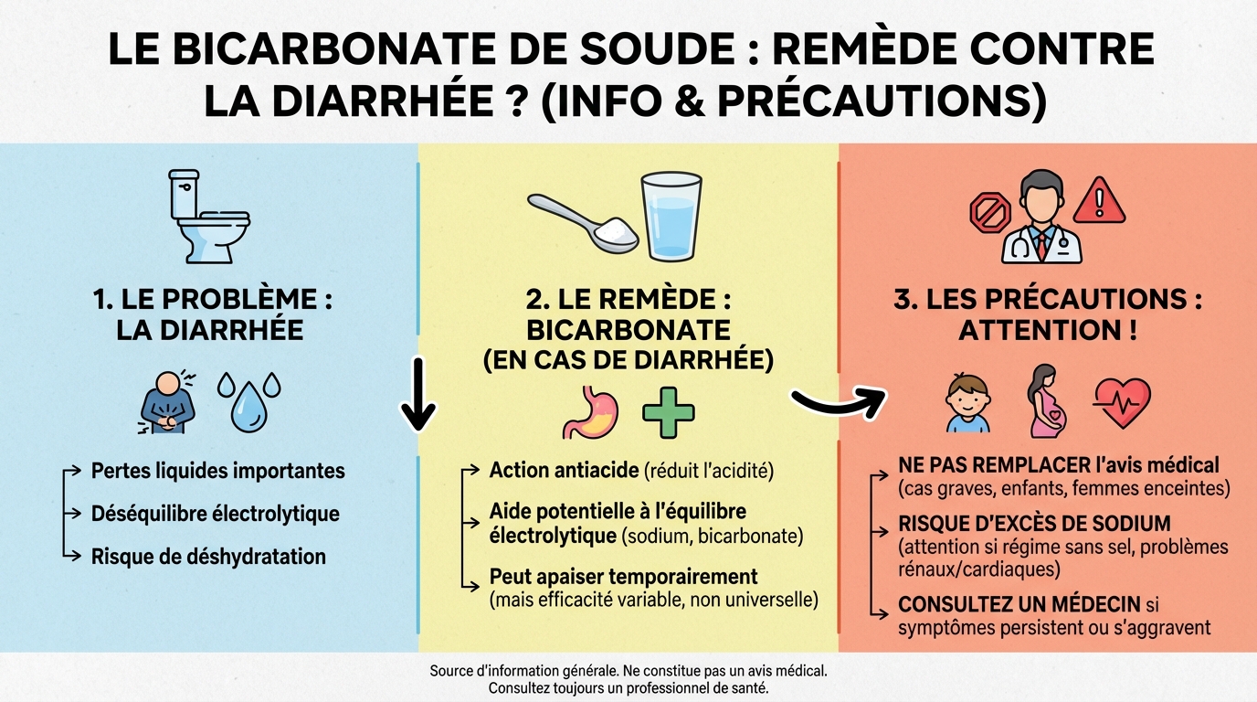 Mode d'emploi : comment utiliser le bicarbonate pour la diarrhée