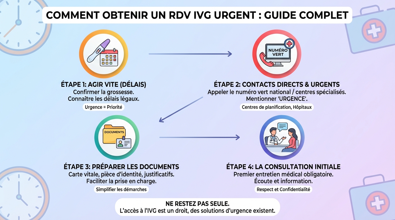 Comment prendre un rdv ivg urgent ?
