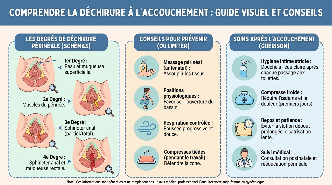Comprendre la déchirure à l'accouchement : photos et conseils 1 Récupération après une déchirure