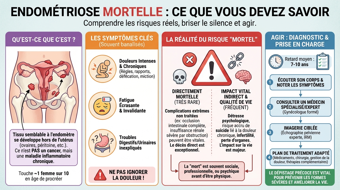 Endométriose mortelle : ce que vous devez savoir 1 Symptômes et diagnostic