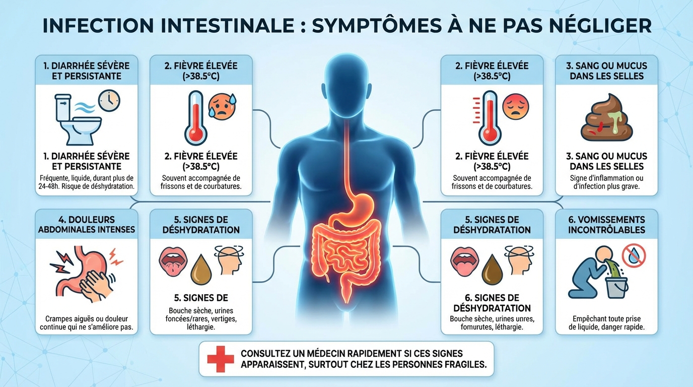 Causes d'une infection intestinale
