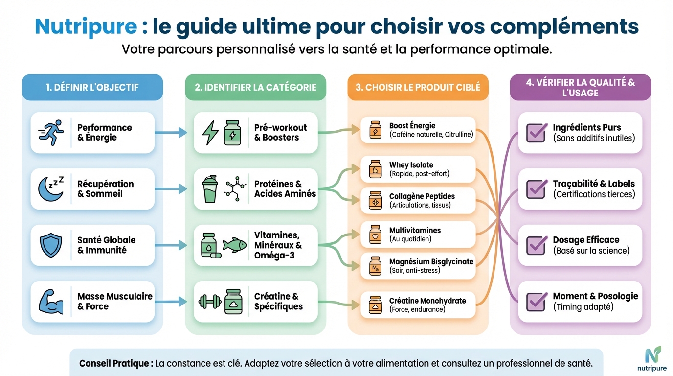 Nutripure : le guide ultime pour choisir vos compléments 1 Comment choisir ses compléments Nutripure