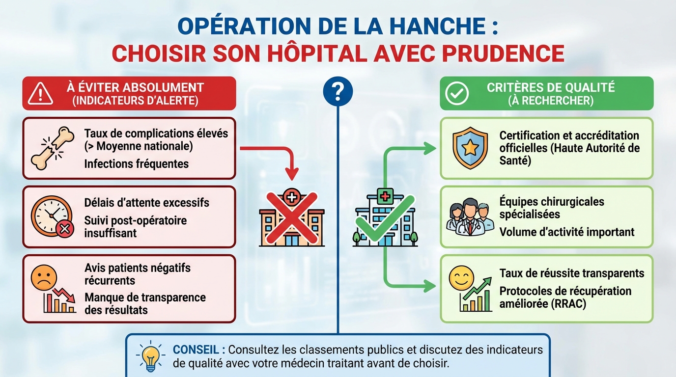Hôpitaux à éviter