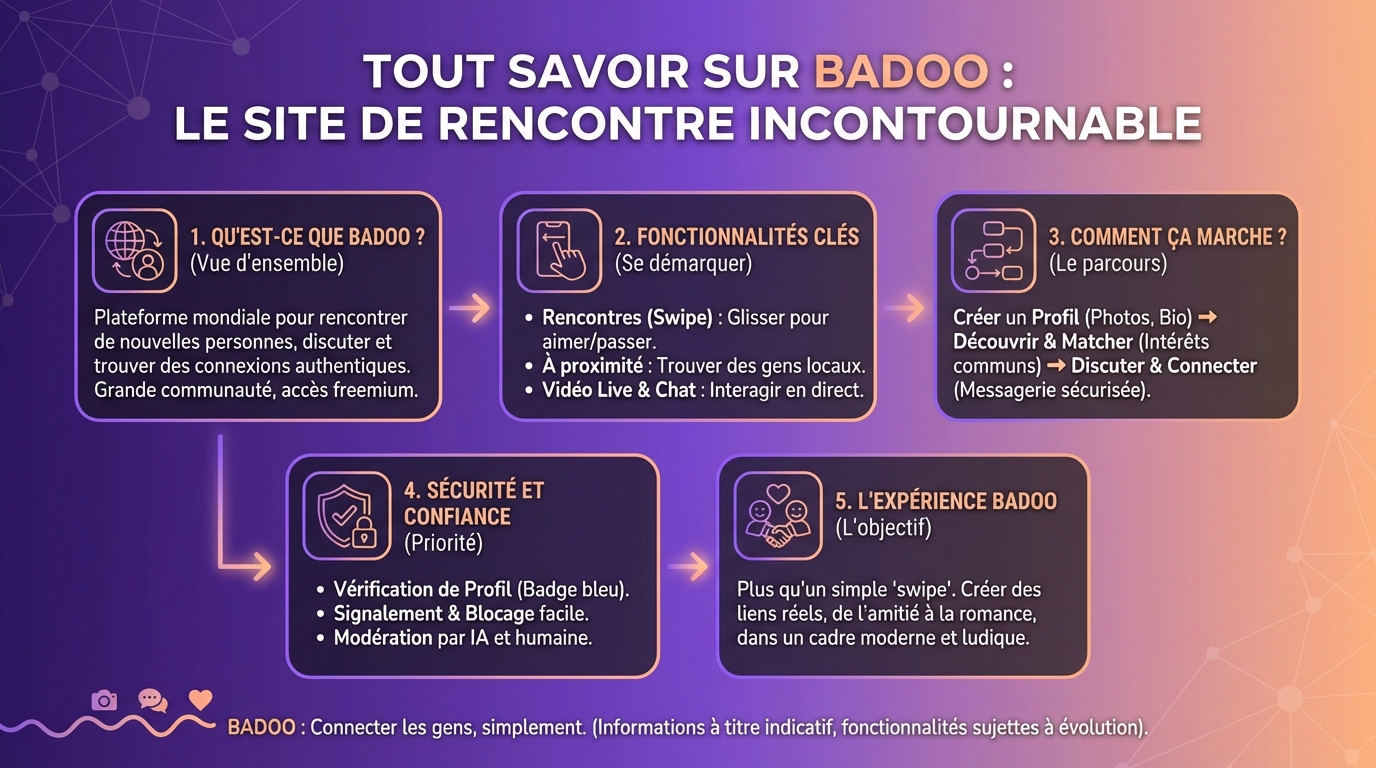 Tout savoir sur badoo, le site de rencontre incontournable 1 Les fonctionnalités de Badoo