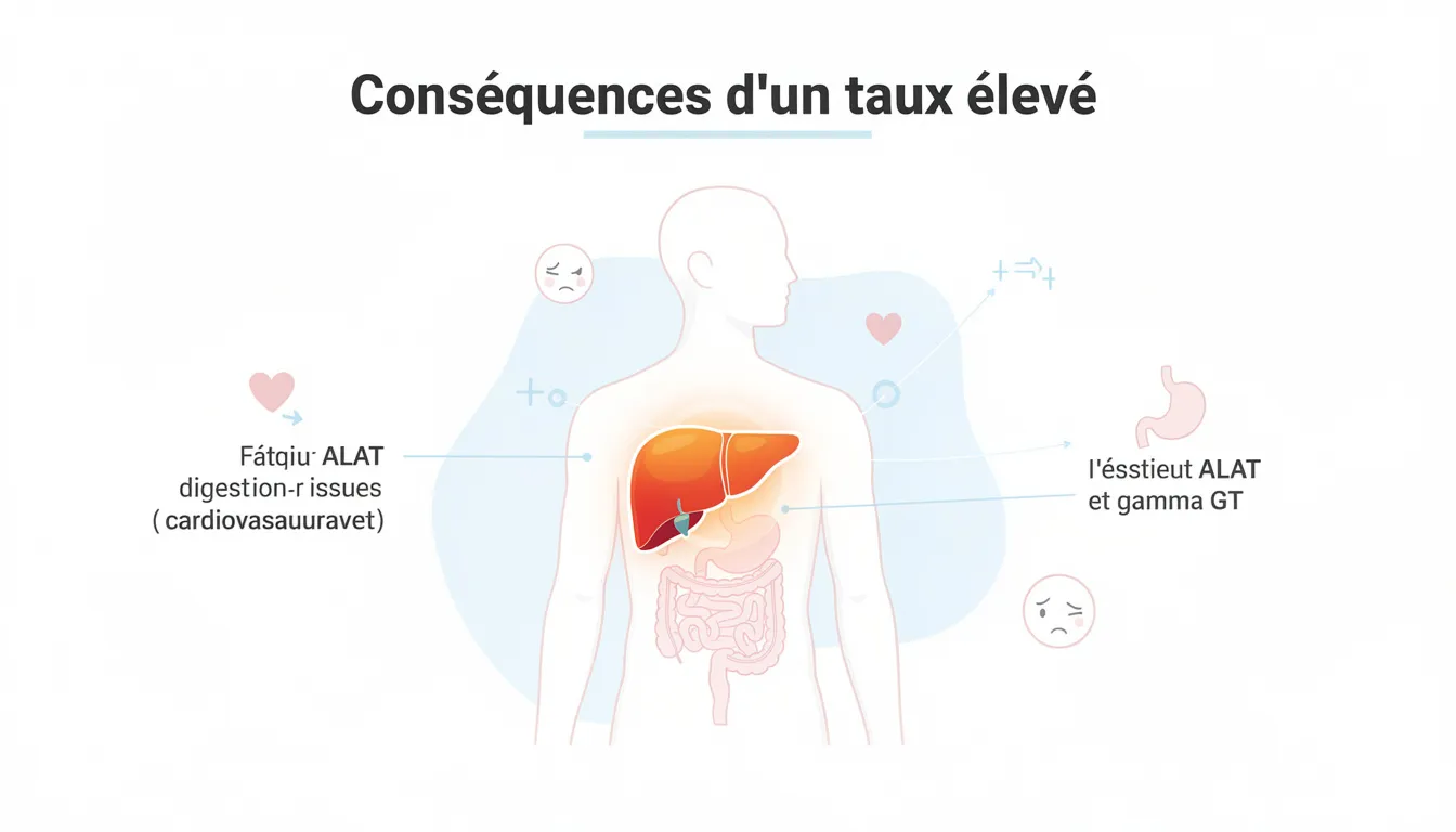 Conséquences d'un taux élevé