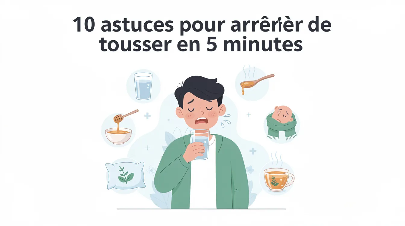 10 astuces pour arrêter de tousser en 5 minutes