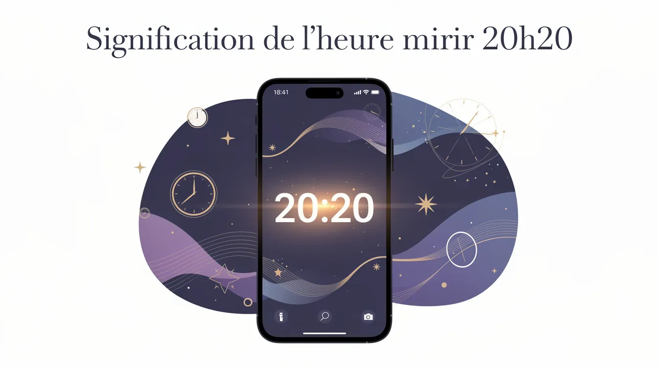 Tout savoir sur l'heure miroir 20h20 et sa signification 1 Signification de l'heure miroir 20h20
