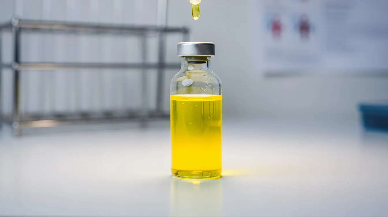 Urine jaune fluorescent : causes et implications santé